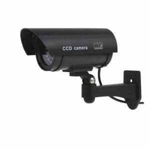 Sensörlü, Hareket Algılayınca Işıkları Yanan Sahte Kamera -Sembolik Hırsız Caydırıcı Kamera