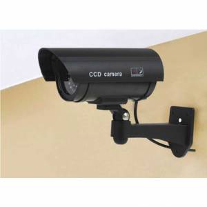 Sensörlü, Hareket Algılayınca Işıkları Yanan Sahte Kamera -Sembolik Hırsız Caydırıcı Kamera