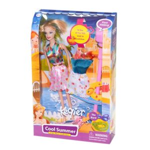 Kegier Şık Yedek Elbiseli Oyuncak Manken Bebek Oyun Seti