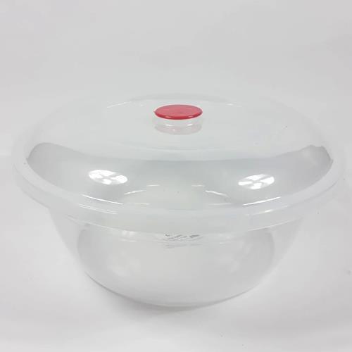 Şeffaf Hamur Leğeni Kapaklı Sağlıklı Plastik 38x38x18 Cm 