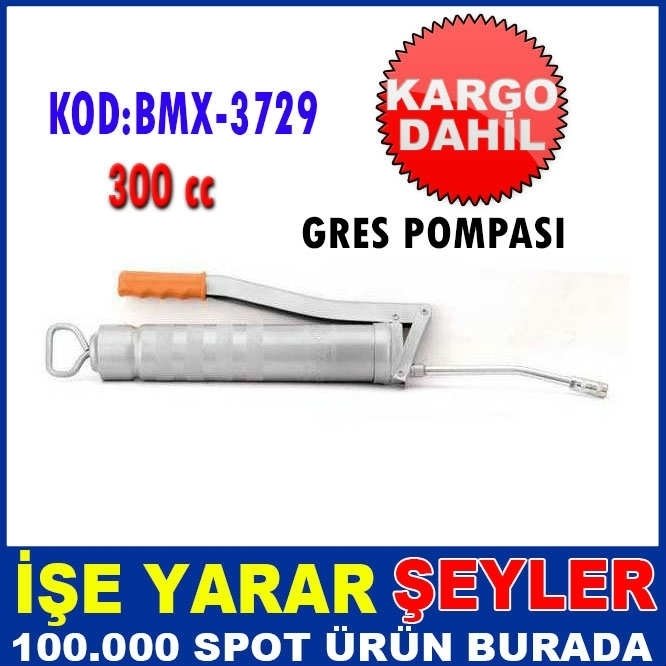 1.KALİTE METAL GÖVDELİ SAĞLAM GRES POMPASI 300 CC