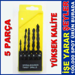 5 PARÇA HSS METAL İŞLEM MATKAP UCU