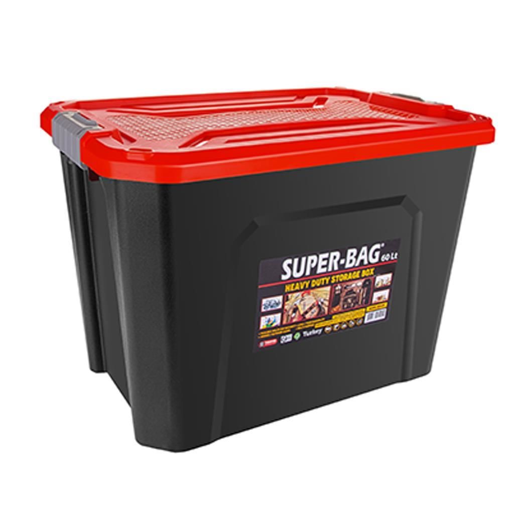 ASR-4046 Superbag Saklama Kutusu Renkli Kapak 60 LT