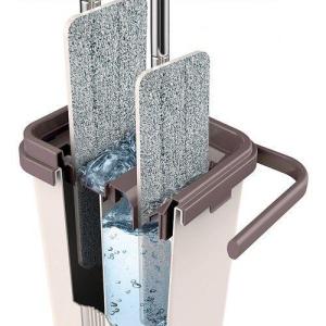 Yeni Nesil Microfiber Tablet Mop Pratik Temizlik Seti 2 Hazneli Üst Düzey Yer ve Duvar Temizlik Seti