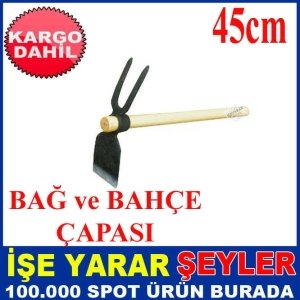 AHŞAP SAPLI 45cm ÇELİK BAĞ VE BAHÇE ÇAPASI KD