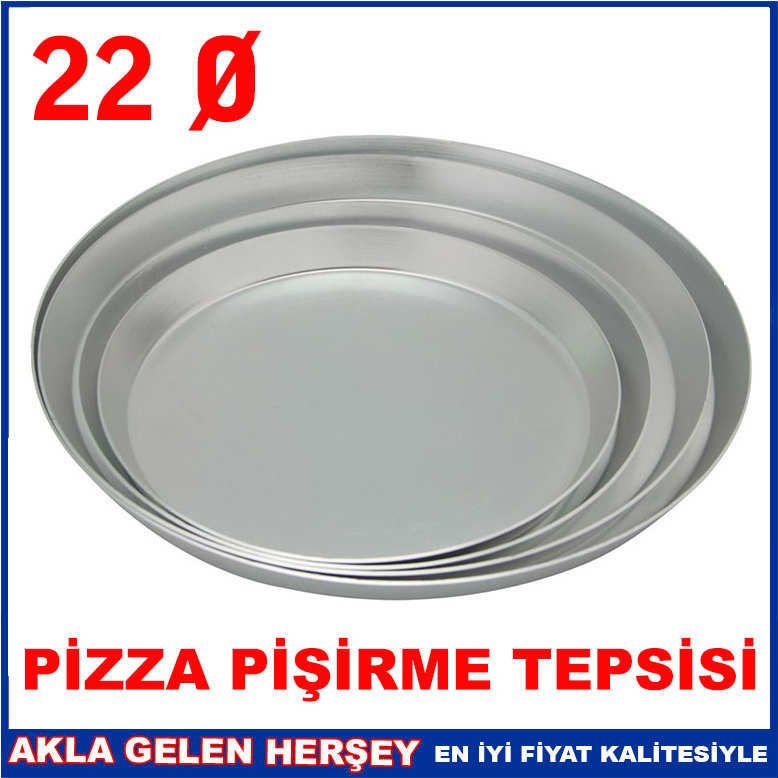 ALÜMİNYUM PİZZA PİŞİRME FIRIN TAVASI 22cm