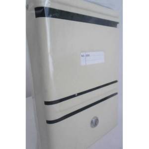 Güvenli Ve Şık Dizayn Kilitli Çift Yedek Anahtarlı Metal Gövdeli Pencereli İdeal Posta Kutusu