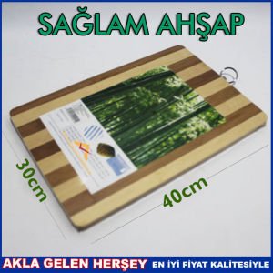 BAMBUDAN YAPILMIŞ 30x40cm AHŞAP KESME TAHTASI