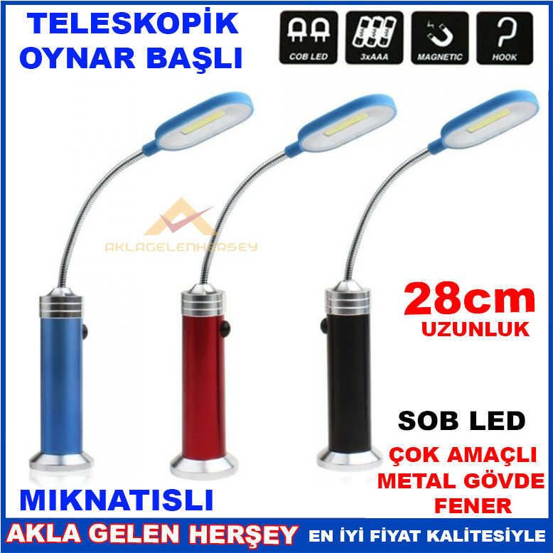 SOB LED MIKNATISLI OYNAR BAŞLI ÇOK AMAÇLI FENER