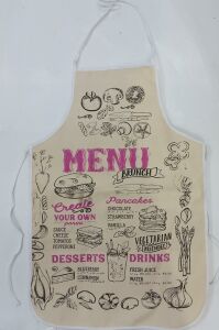 Çift Yüz Kullanıma Uygun Su Geçirmez Mutfak Önlüğü 66x 45 cm