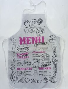 Çift Yüz Kullanıma Uygun Su Geçirmez Mutfak Önlüğü 66x 45 cm