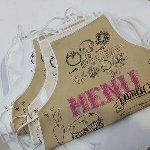 Çift Yüz Kullanıma Uygun Su Geçirmez Mutfak Önlüğü 66x 45 cm