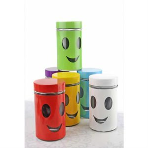 LÜX GÜLEN YÜZ DESENLİ TUZLUK BİBERLİK BAHARATLIK