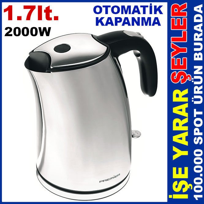 PREMIER 2000W SU ISITICI 1.7lt KABLOSUZ KETTLE