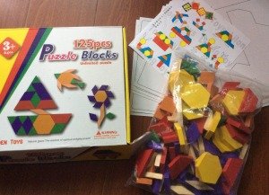 125 Parça Ahşap Puzzle Renkli Tangram Seti Zeka Ve El Becerisi Geliştirme Oyunu