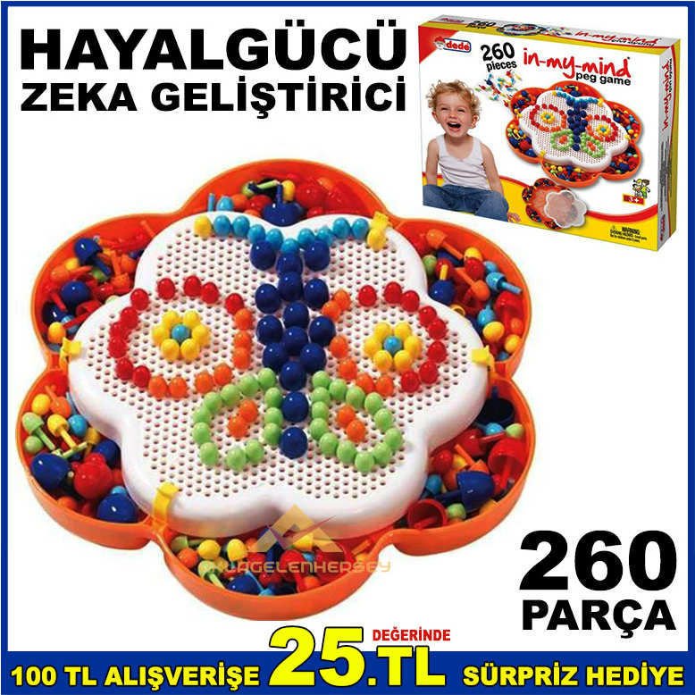 260 PARÇA EĞİTİCİ GELİŞTİRİCİ ÇİÇEK ÇİVİ OYUNU