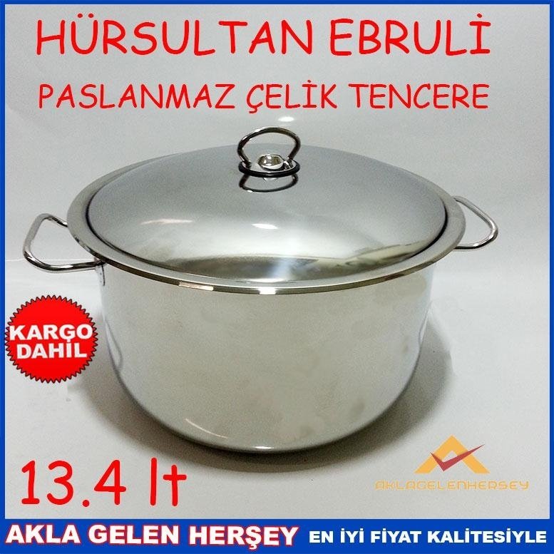 HÜRSULTAN EBRULİ PASLANMAZ ÇELİK TENCERE