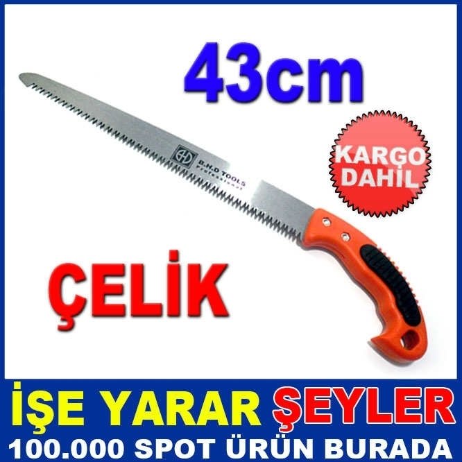 43CM KAYMAZ İZOLE SAP PASLANMAZ ÇELİK TESTERE KD