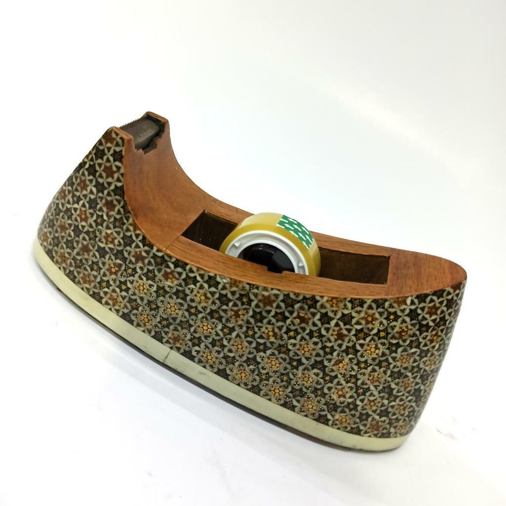 Ahşap Altın Varaklı Kakma Sedef İşlemeli İnce El İşçilikli Masaüstü Bantlık