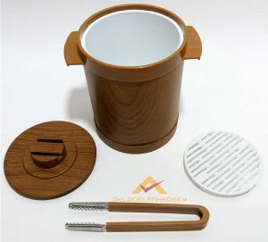 AHŞAP GÖRÜNÜM İZOLELİ BÜYÜKBOY MAŞALI BUZ KOVASI