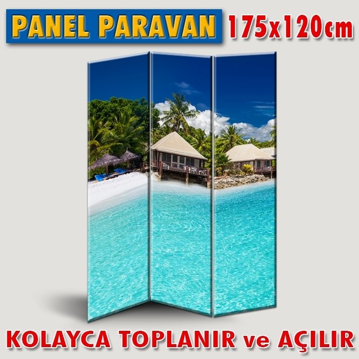 GÖRSELLİ KATLANIR PANEL BÖLME SİSTEMİ - TROPİK RENK