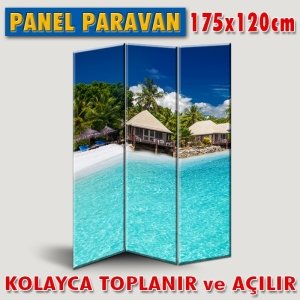 GÖRSELLİ KATLANIR PANEL BÖLME SİSTEMİ - TROPİK RENK