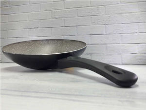 Granit Vog tava,28cm alüminyum üzeri granit kaplı wok tava,6cm derinliğinde sağlıklı pişirme tavası