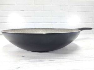 Granit Vog tava,28cm alüminyum üzeri granit kaplı wok tava,6cm derinliğinde sağlıklı pişirme tavası