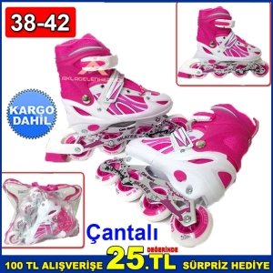 Ayarlanabilir Tekerli Paten Seti L Beden 38-42 Numara Paten