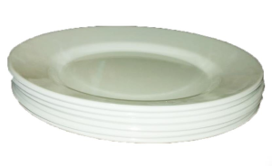 Beyaz Melamin 6lı 19 cm Çukur Yemek Tabağı Sağlıklı Hijyenik