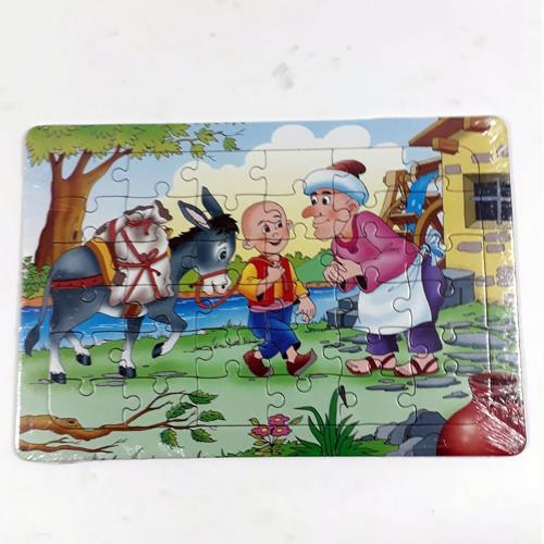 Çocuklar için 36 parça 22x32 cm eğitici Kel Oğlan puzzle 