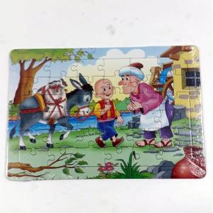 Çocuklar için 36 parça 22x32 cm eğitici Kel Oğlan puzzle 