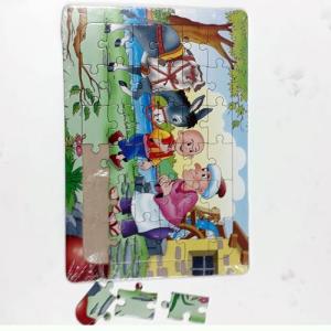 Çocuklar için 36 parça 22x32 cm eğitici Kel Oğlan puzzle 