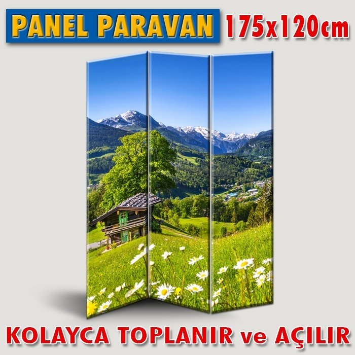 GÖRSELLİ KATLANIR PANEL BÖLME SİSTEMİ - BAHARDA DAĞ EVİ