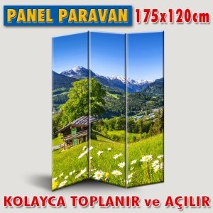 GÖRSELLİ KATLANIR PANEL BÖLME SİSTEMİ - BAHARDA DAĞ EVİ