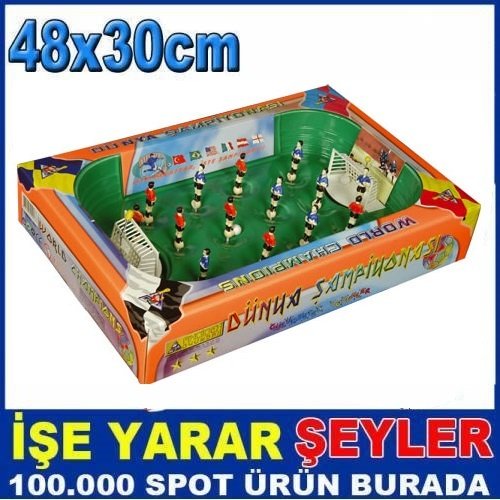48x30cm Yaylı Masaüstü Langırt Futbol Oyunu
