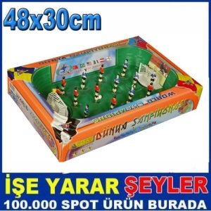 48x30cm Yaylı Masaüstü Langırt Futbol Oyunu
