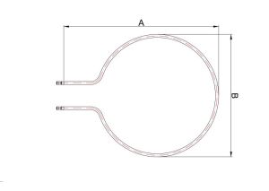 650W Fırın Rezistansı 220V 380x315mm Yerli Üretim Sağlam Ve Kaliteli Yapı