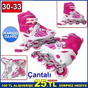Ayarlanabilir Tekerli Paten Seti S Beden 30-33 Numara Paten