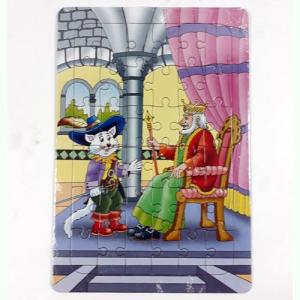 Çocuklar için 36 parça 22x32 cm eğitici Çizmeli kedi puzzle 