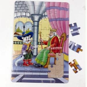 Çocuklar için 36 parça 22x32 cm eğitici Çizmeli kedi puzzle 