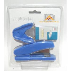 3lü Set Büyük Boy Kırtasiye Masaüstü Zımba Seti