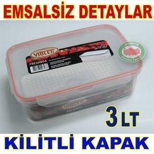 3L FRESHBOX SAKLAMA KABI SIZDIRMAZ SİLİKON CONTA