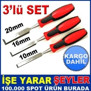 3LÜ SET KAYMAZ İZOLE SAP ÇELİK İSKARPİLE SETİ KD