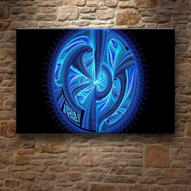 MAVİ DÖNGÜ 7 değişen ölçü ORİJİNAL KANVAS TABLO