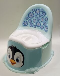 Su Yeşili Penguen Lazımlık Rahat Konforlu Çıkabilir Hazneli Kapaklı Dünyanın En Kullanışlı Lazımlığı