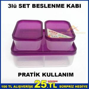 3lü Set Pratik Kullanım Beslenme Kutusu, Kabı