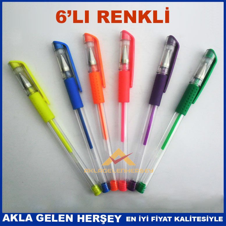 MULTİCOLOR 6'LI RENKLİ TÜKENMEZ KALEM SETİ