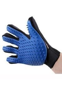 Tek Taraflı Kedi Köpek Tüy Toplama Eldiveni  Mavi Yumuşak doku Hijyenik