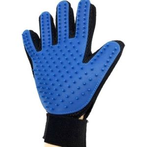 Tek Taraflı Kedi Köpek Tüy Toplama Eldiveni  Mavi Yumuşak doku Hijyenik